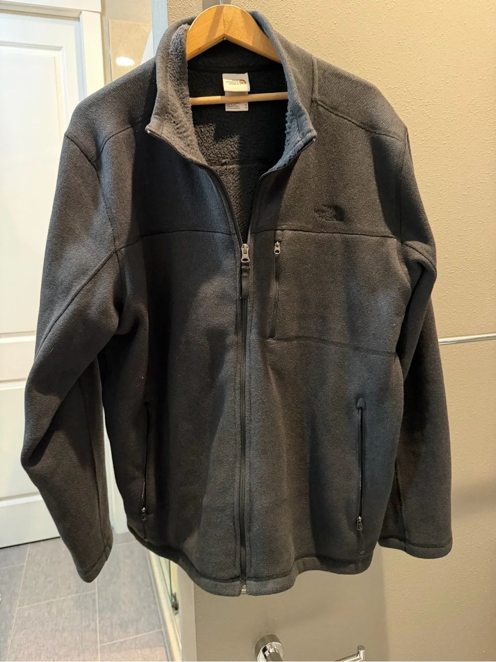 The North Face Men's Heather Charcoal Full-Zip Jacket